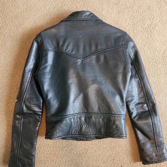 Straight to Hell Women's Defector – Black and Nickel Leather Jacket XS - Picture 6 of 10